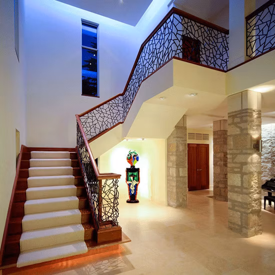 Reliable and Good Golden Staircase Hot Sell Stair Rods Wood Retrofit Stair Tread