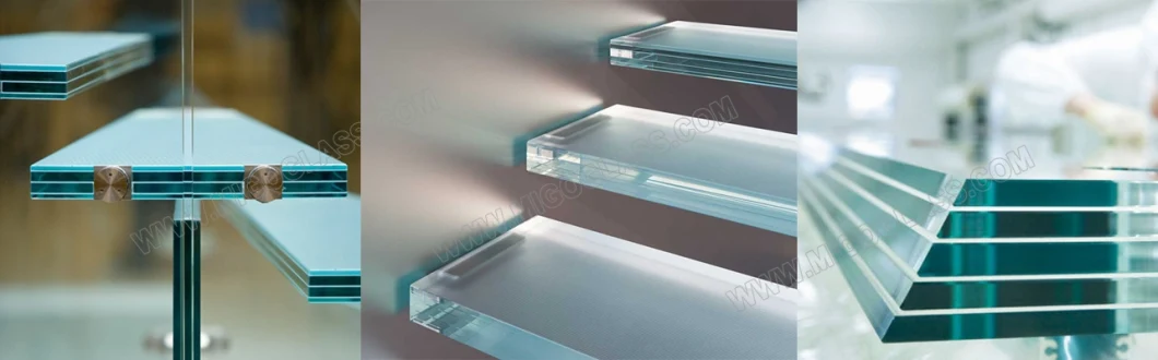 Anti-Slip Frosted Laminated Glass Stairs Treads with High Quality and CCC/CE Certificates